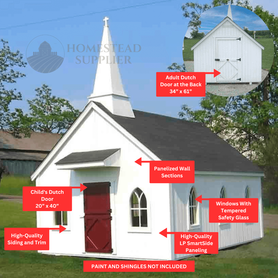 Little Cottage Co. Little Cottage Chapel Playhouse Kit