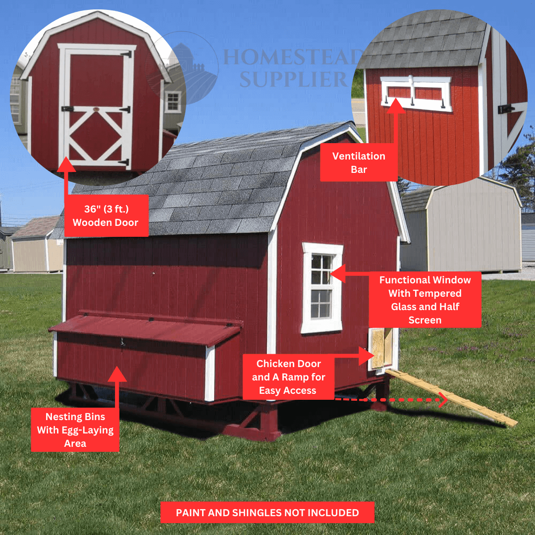 Little Cottage Co. Gambrel Barn Chicken Coop