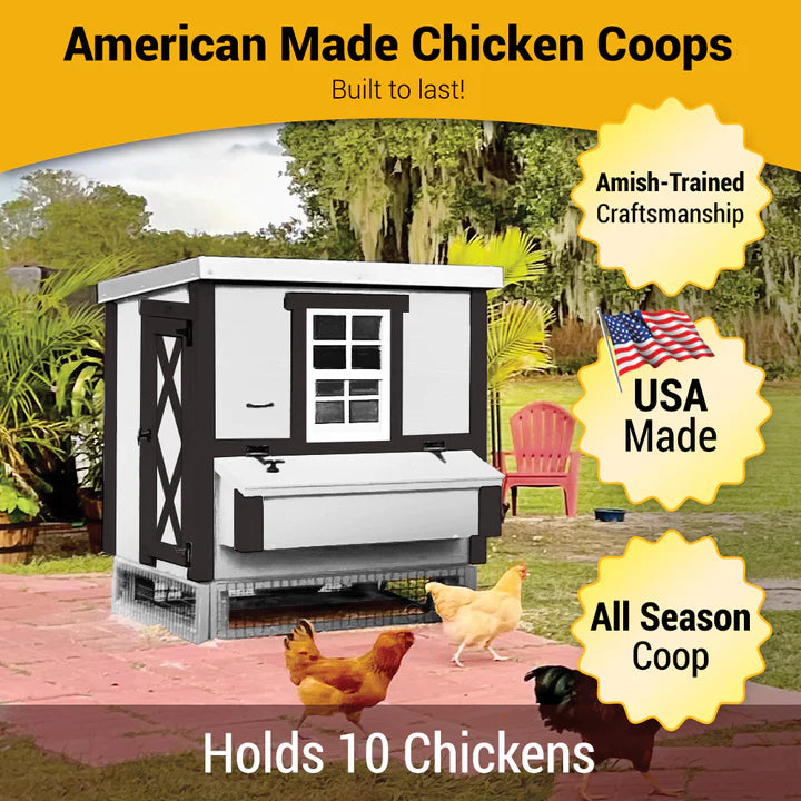 OverEZ Chicken Coop Medium Chicken Coop - Up to 10 Chickens