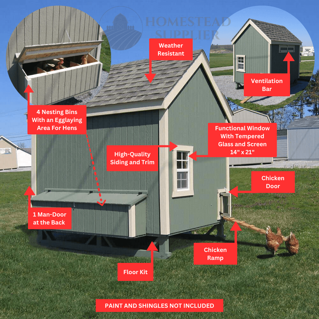 Little Cottage Co. Colonial Gable Chicken Coop