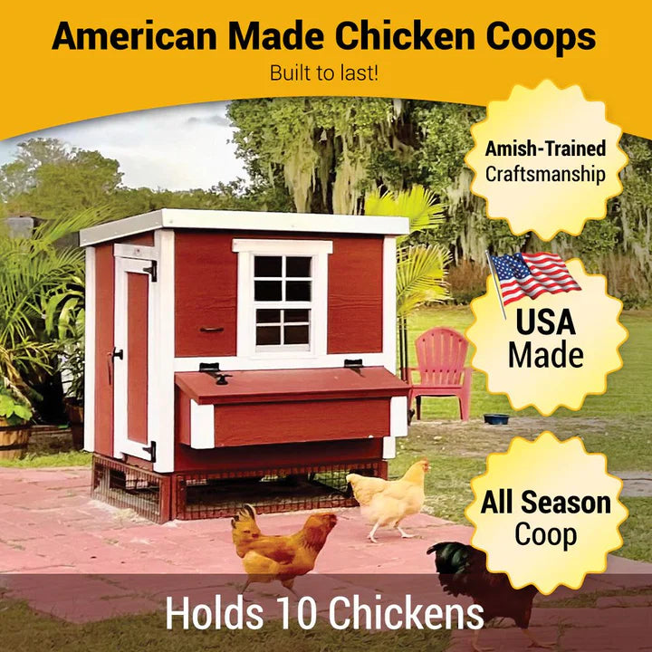 OverEZ Chicken Coop Medium Chicken Coop - Up to 10 Chickens