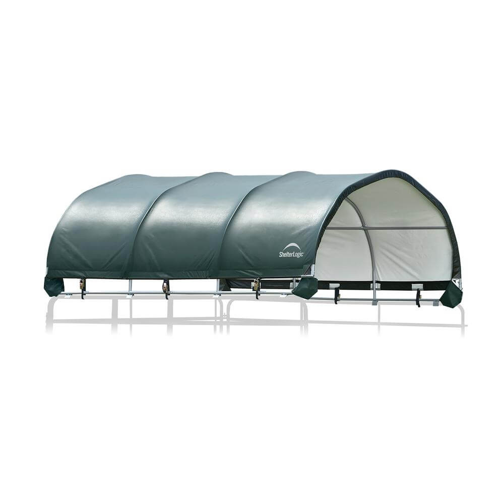 ShelterLogic 12x12 Green Powder Coated Corral Shelter