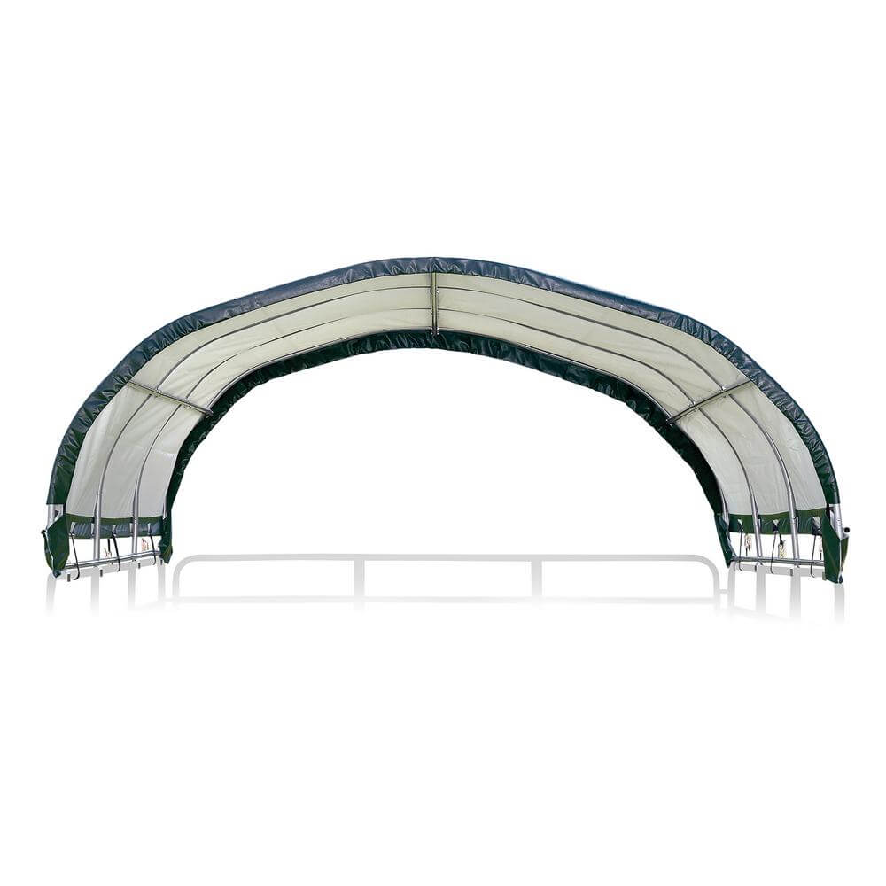 ShelterLogic 12x12 Green Powder Coated Corral Shelter