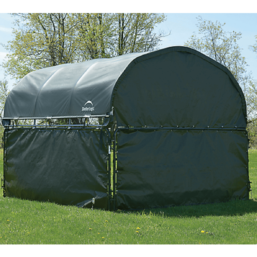 ShelterLogic Corral Shelter Green Enclosure Kit - (1) End Panel and (3) Side Panels