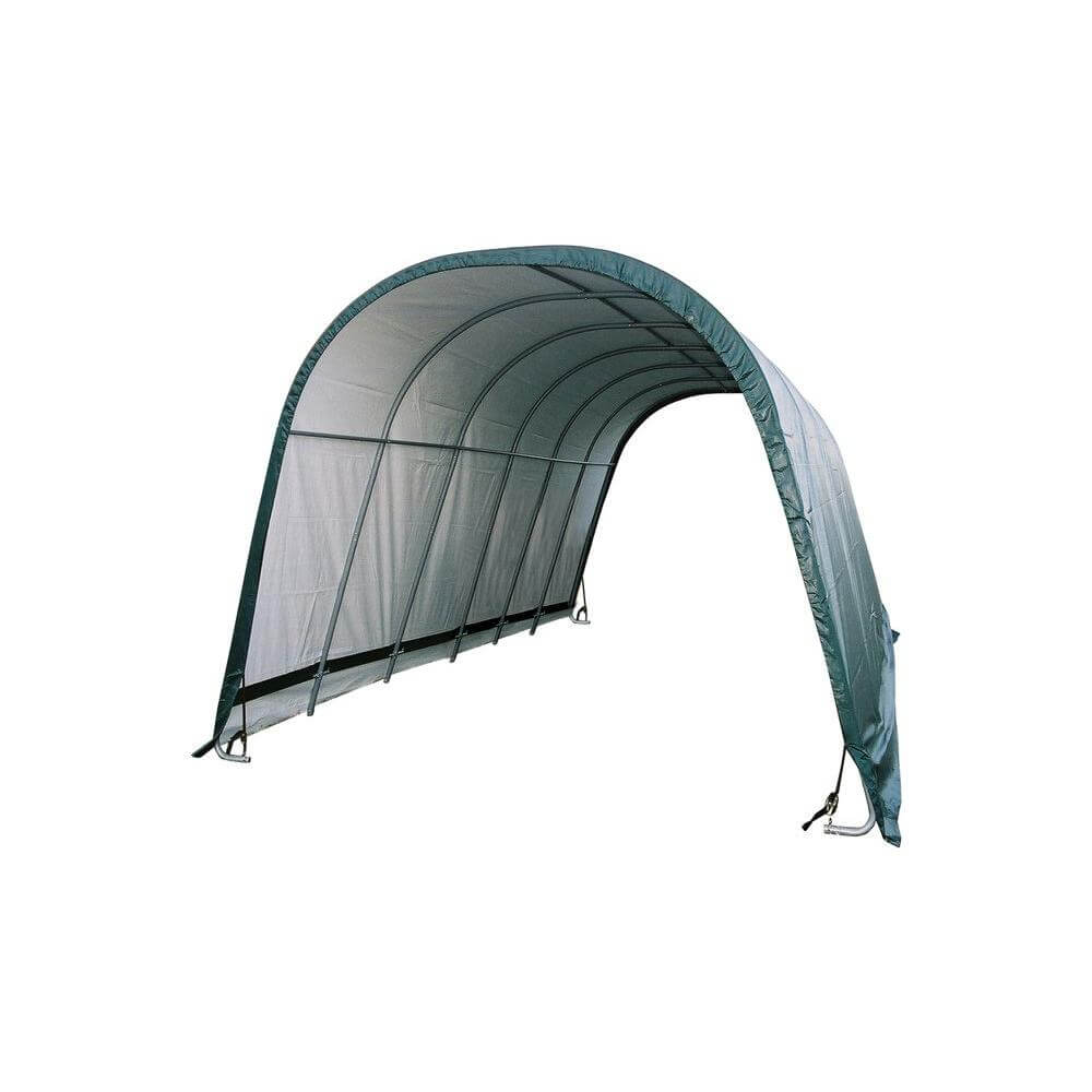 ShelterLogic 13x24x10 Round Style Run-In Shelter in Green