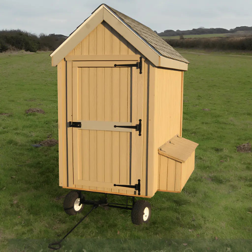 Little Cottage Co. Colonial Gable 4x6 Chicken Coop with Wheels